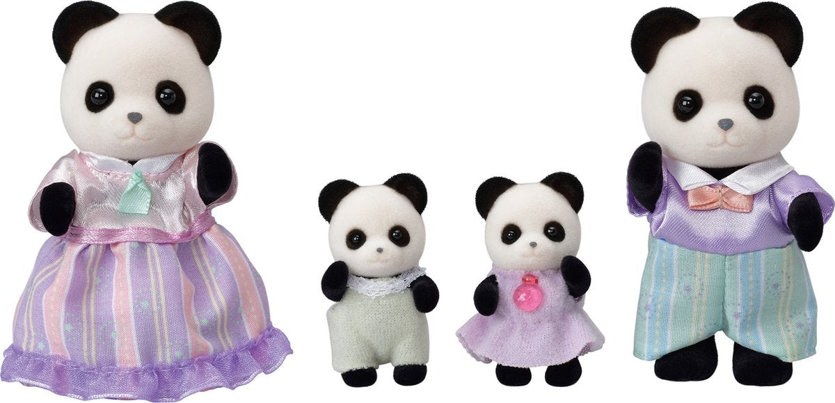 Sylvanian Families familie panda 5529 - fluweelzachte speelfiguren