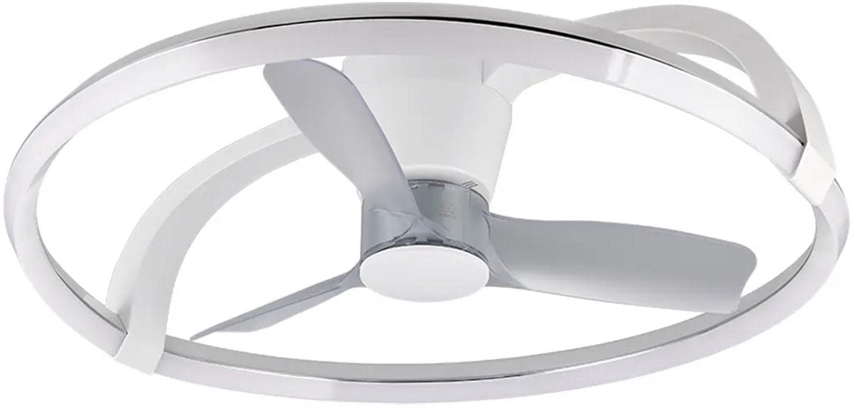 RL LIVE YOUR LIGHT Reality stockholm - plafondventilator - wit mat - incl. 1x smd 37 w - licht apart schakelbaar - afstandsbediening - dimbaar - traploos instelbare lichtkleur - niet externe dimmerbaar - timer - zomer- en wintermodus - 6 snelheidsniveaus