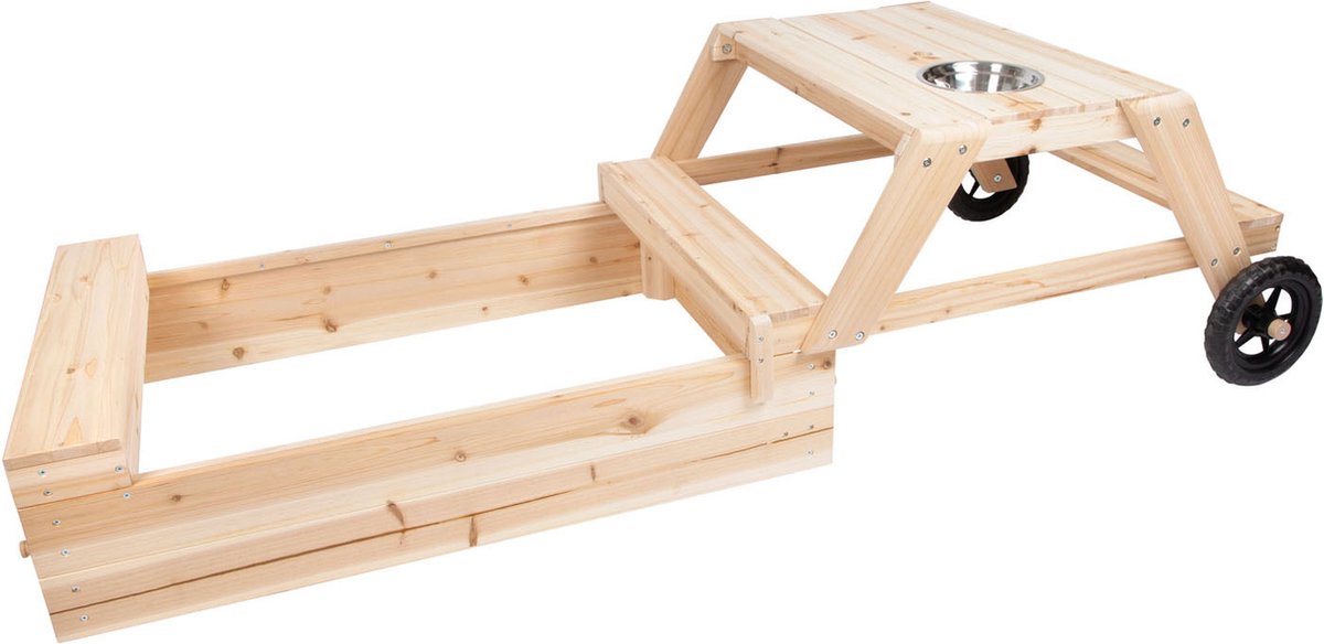 Small Foot - zandbak met zitgedeelte en moddertafel