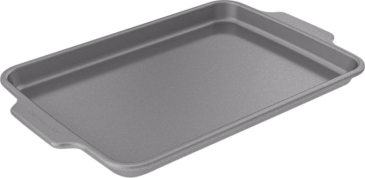 KitchenAid bakplaat 33x22,5cm - pfas-vrije antikleeflaag - gealuminiseerd staal - ovenbestendig tot 230°c - grijs