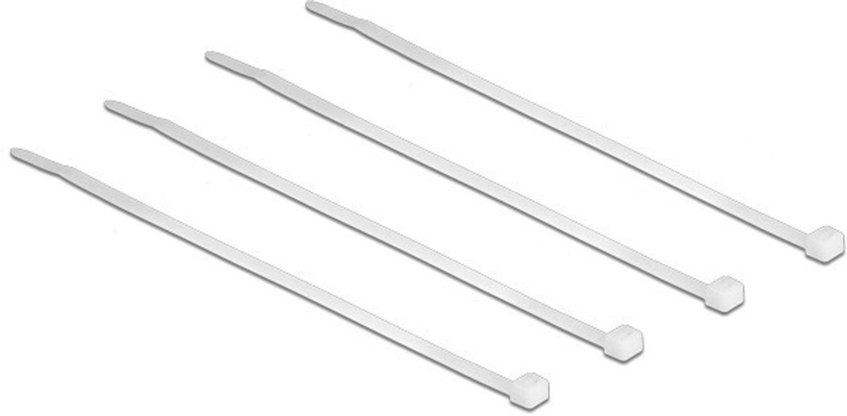 Delock Kabelbindingen transparant l 200 x w 3,6 mm 100 stuks