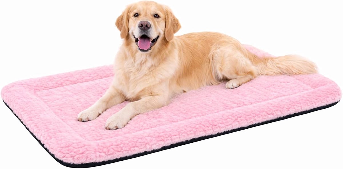 Flamingo Hondenkussen – hondenmand – naya rechthoekig roze 116x69cm – extra ruim – comfortabel – zacht