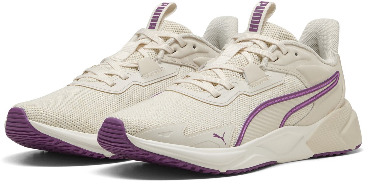 PUMA disperse xt 4 knit unisex sportschoenen - alpine snow-electric orchid-plum wine