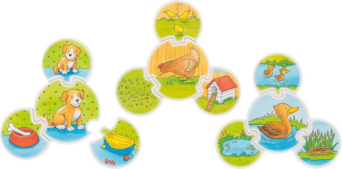 Goki Puzzel - dieren