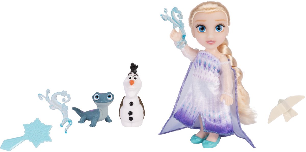Jakks Disney frozen ijs en sneeuw elsa petite pop (15 cm)
