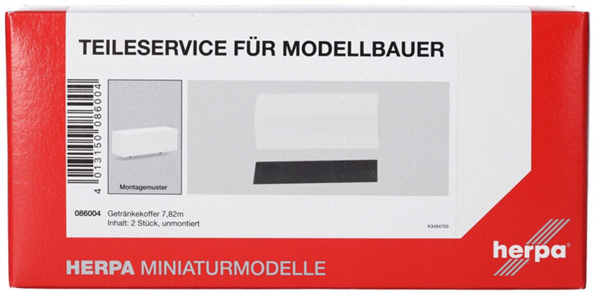 Herpa Getränkekoffer 7,82m (2 st.), wit