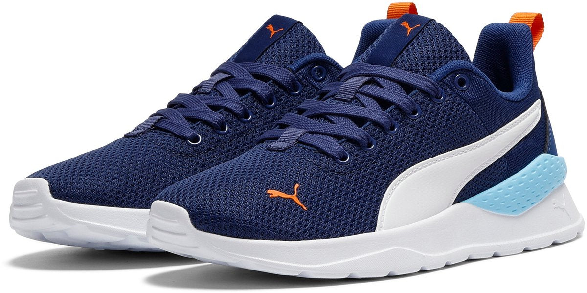 PUMA anzarun lite jr unisex sneakers - blue jewel- white-vermillion