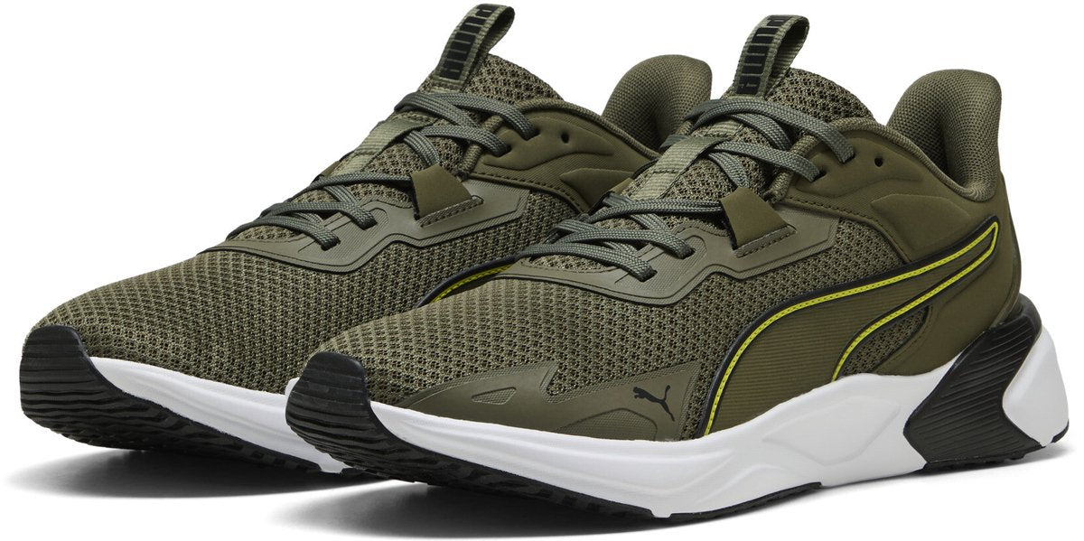 PUMA disperse xt 4 unisex sportschoenen - loden green- black-lux lime- white