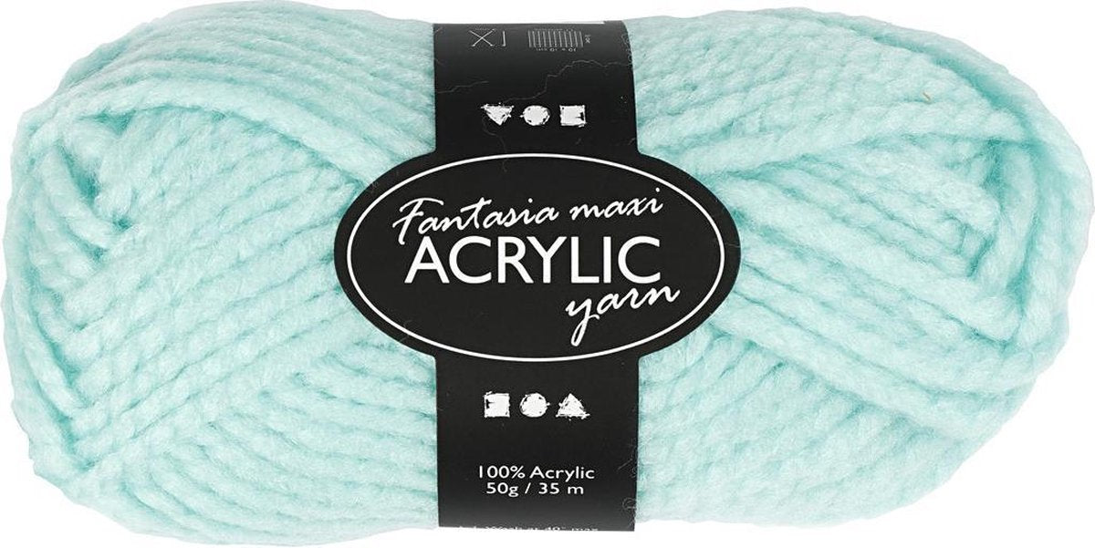 Creativ Company Creotime acrylgaren mintgroen 35 m. 50 gram