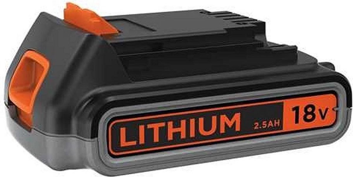 BLACK+DECKER schuifaccu 18v, 2.5ah lithium-ion - bl2518-xj