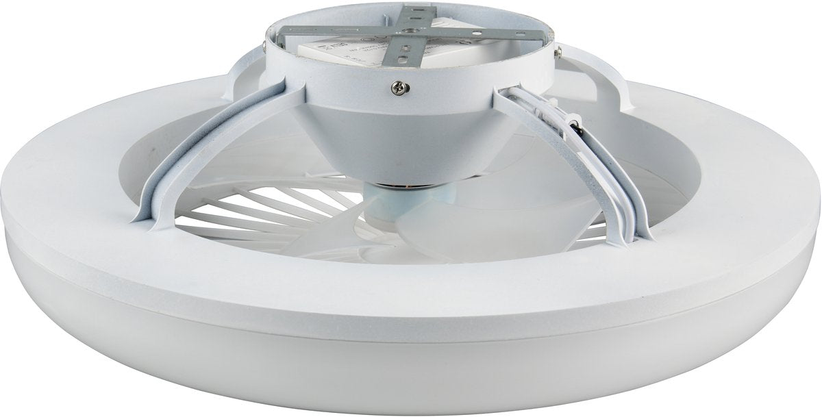 RL LIVE YOUR LIGHT Reality mora - plafondventilator - wit - incl. 1x smd 13 w - licht apart schakelbaar - afstandsbediening - geïntegreerde dimmer - traploos instelbare lichtkleur - nachtlampje - plafondbevestiging - 3 snelheidsinstellingen - timer - gehe