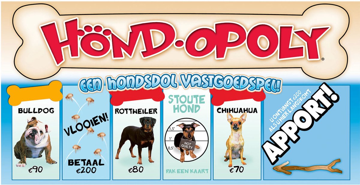 Opoly Hond gezelschapsspel