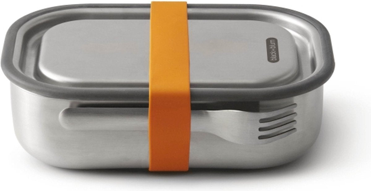 Black Blum Black+blum rvs lunchbox - 1 ltr - oranje