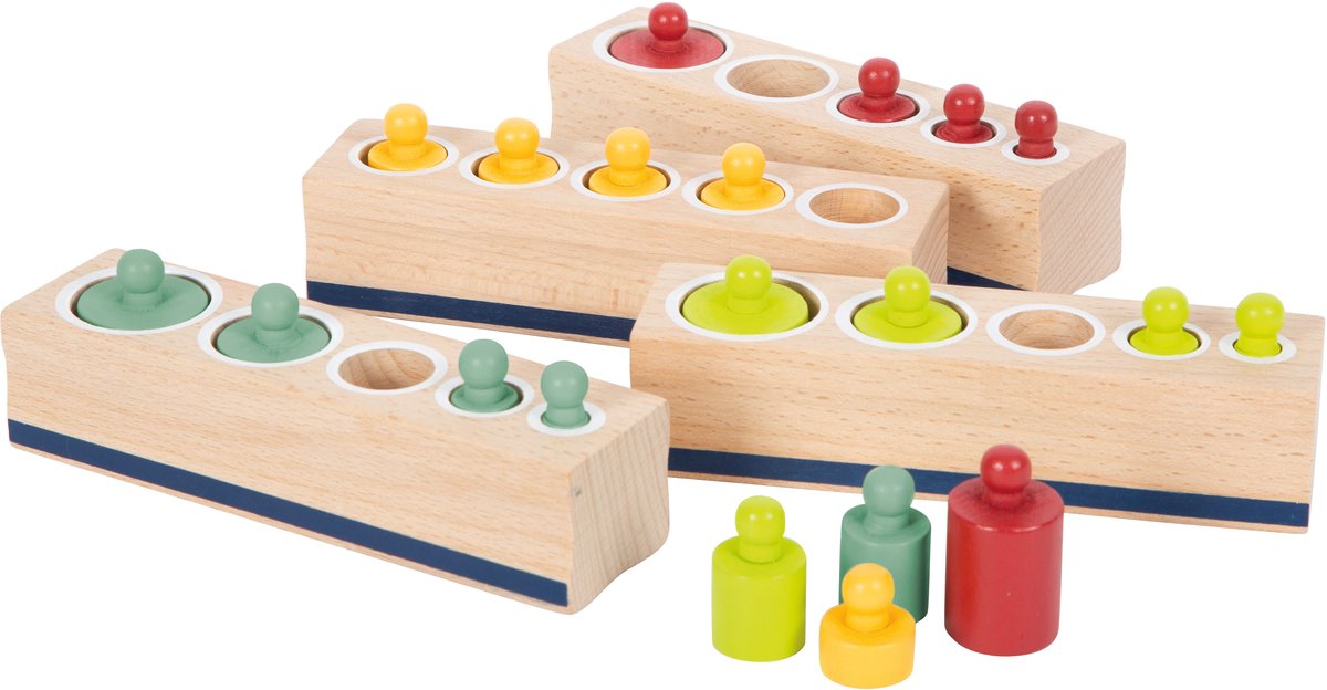 Small Foot - houten puzzel grootte sorteren