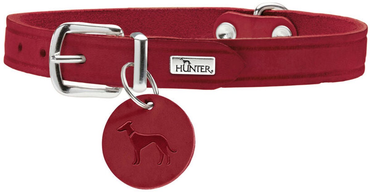 Hunter Hondenhalsband aalborg rood xs s 28-33 cm