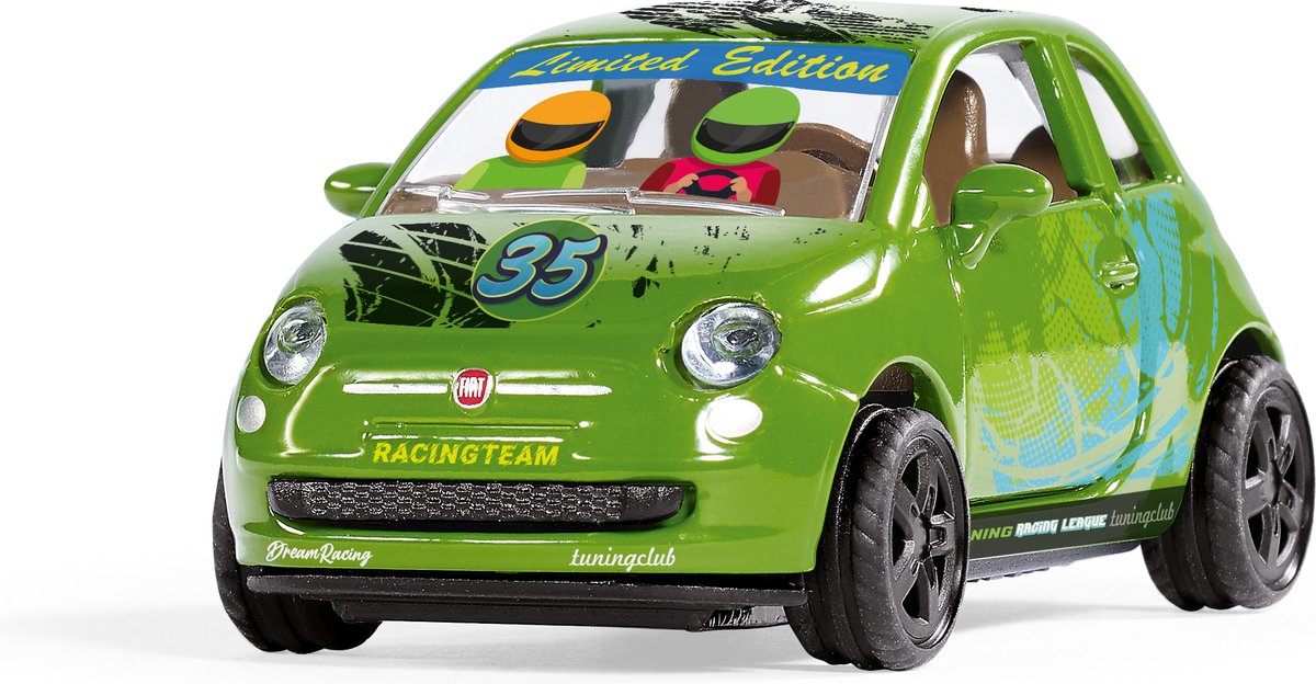 SIKU 6506, knutselset style my , fiat 500 adventure, speelgoedauto, metaal kunststof, groen, incl. stickervel