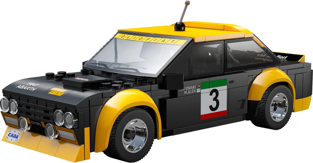 CADA fiat abarth 131 - smart chassis bouwstenen model - 216 stuks