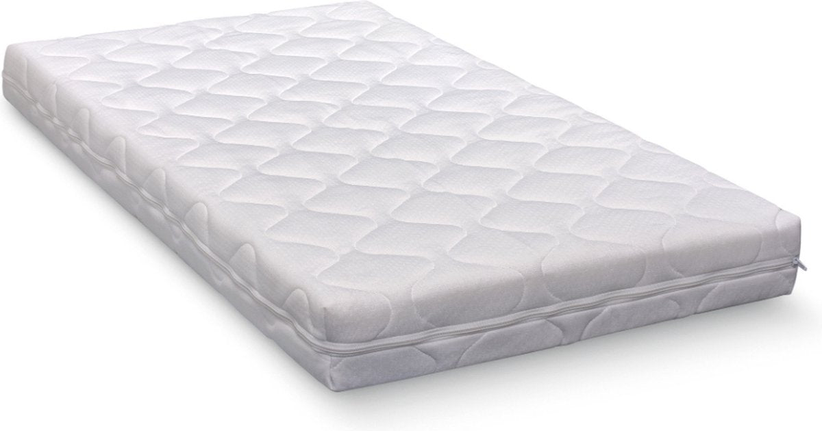ABZ bedladematras 90 200 10 cm - stevige matras voor stapelbedden en bedlades- gerold