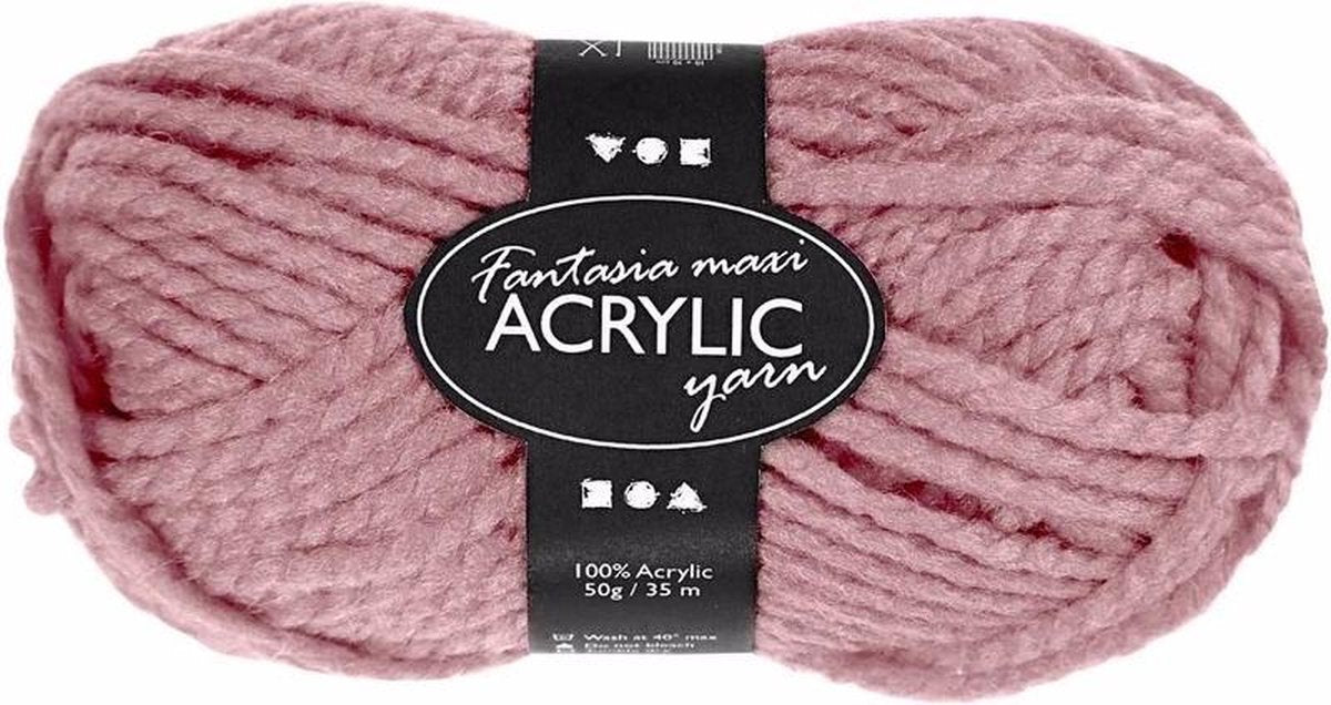 Creativ Company Oud roze maxi acryl garen 35 meter