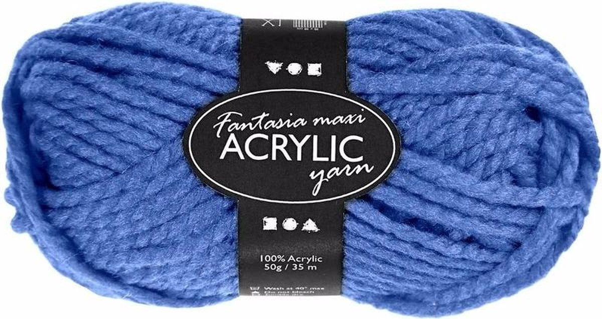 Creativ Company Blauw maxi acryl garen 35 meter