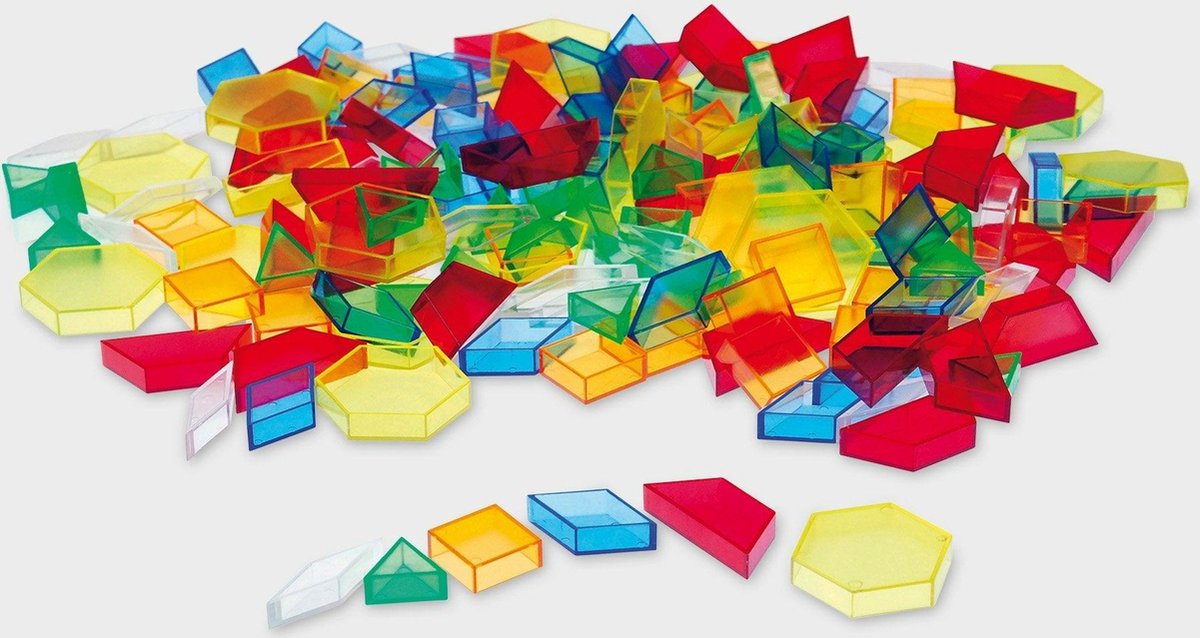 TickIT Holle geometrische blokken - transparant