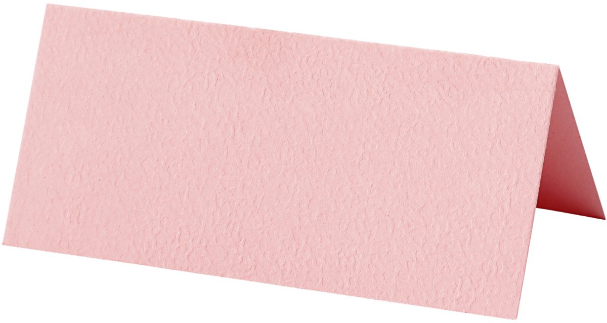 Creativ Company Plaatskaarten, lichtrood, afm 9x4 cm, 220 gr, 20stuks