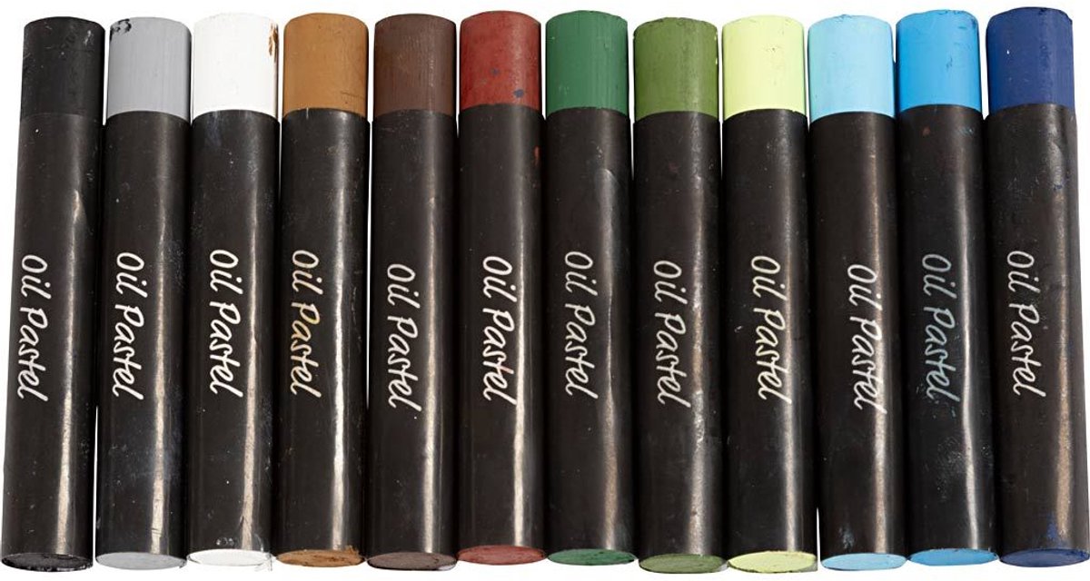 Creativ Company oliepastels natuurlijke kleuren 12 stuks