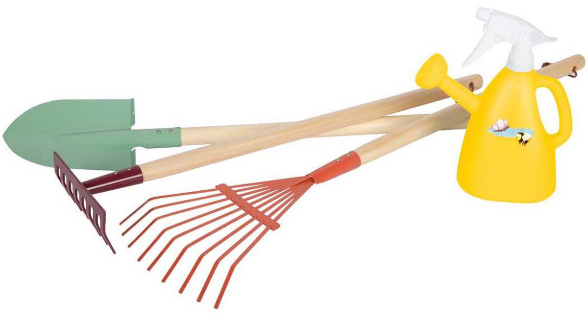 Small Foot - tuingereedschapset met gieter tiny garden, 4dlg.