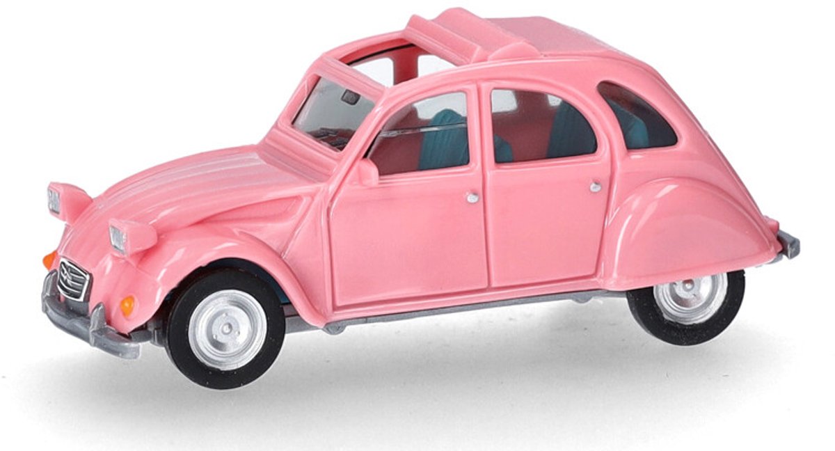 Herpa Citroen 2cv faltdach open, roze