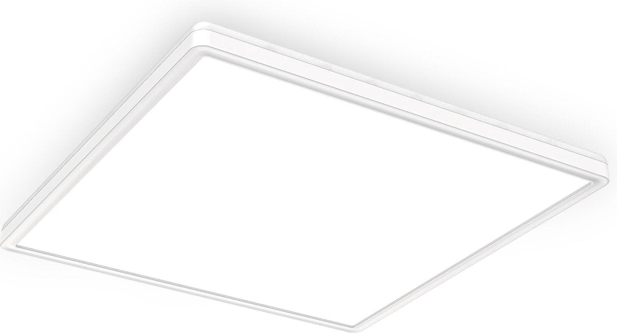 Briloner B.k.licht - led plafonniére - dimbaar - plafondlamp met indirect licht - neutral wit licht 4.000k - 3.000lm - 22w - 42x42cm