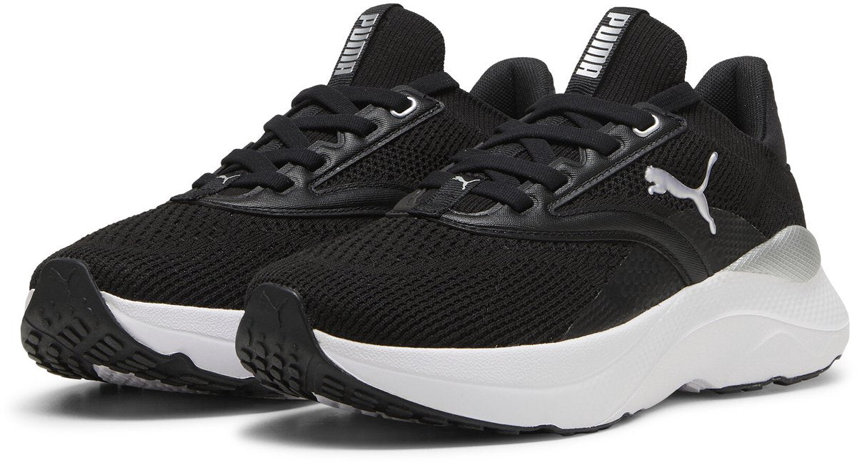 PUMA softride mayve wn's dames sportschoenen - black- white