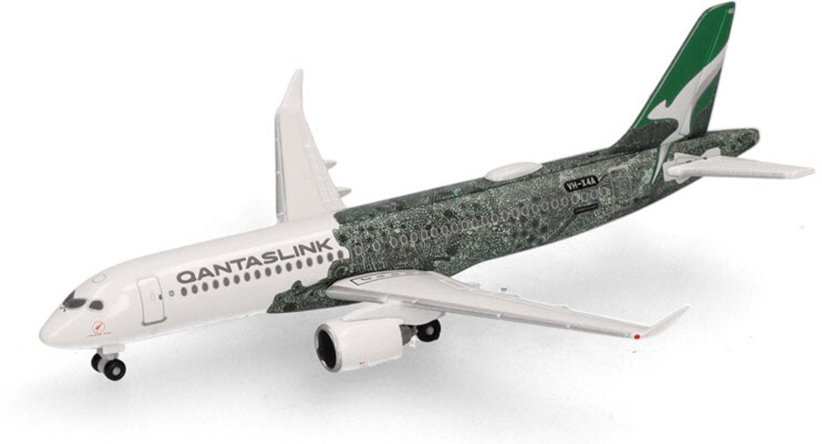 Herpa Airbus a220-300 qantaslink flying art series min. kut. tjuk.