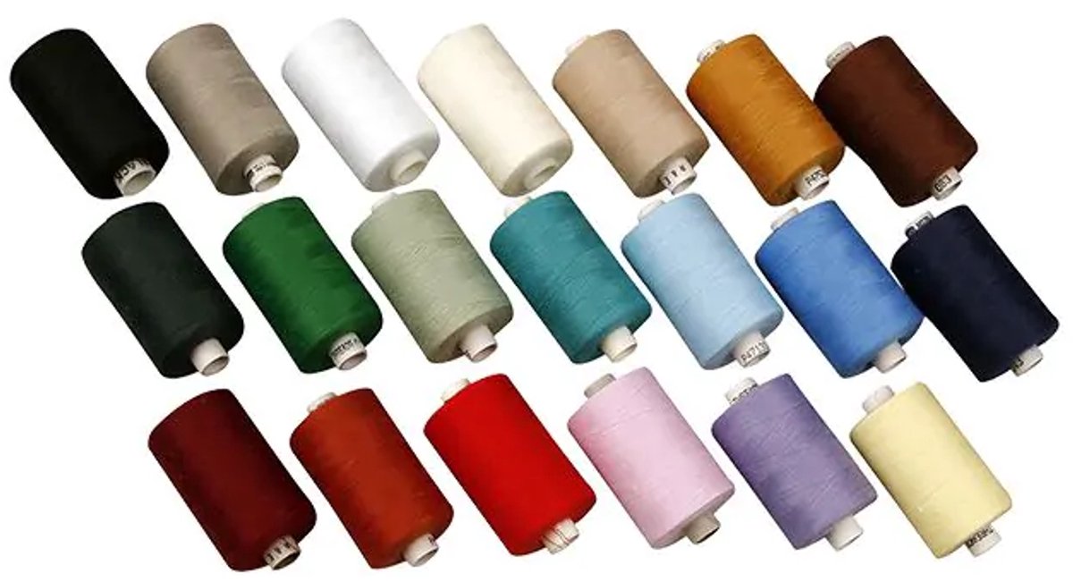 Creativ Company Naaigaren polyester, 20 rollen