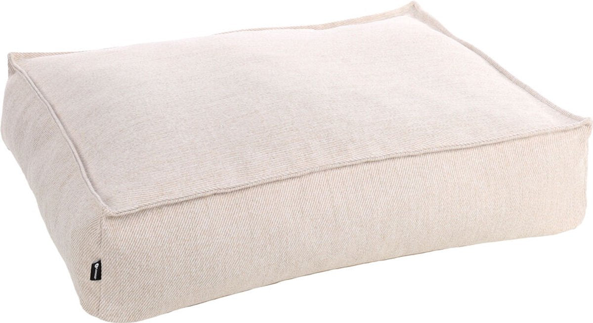 Flamingo Orthopedische hondenkussen – premium line – pure luxe hondenkussen 100 x 70 x 18 cm – extra memory foam voor maximaal comfort – baldar hondenkussen beige