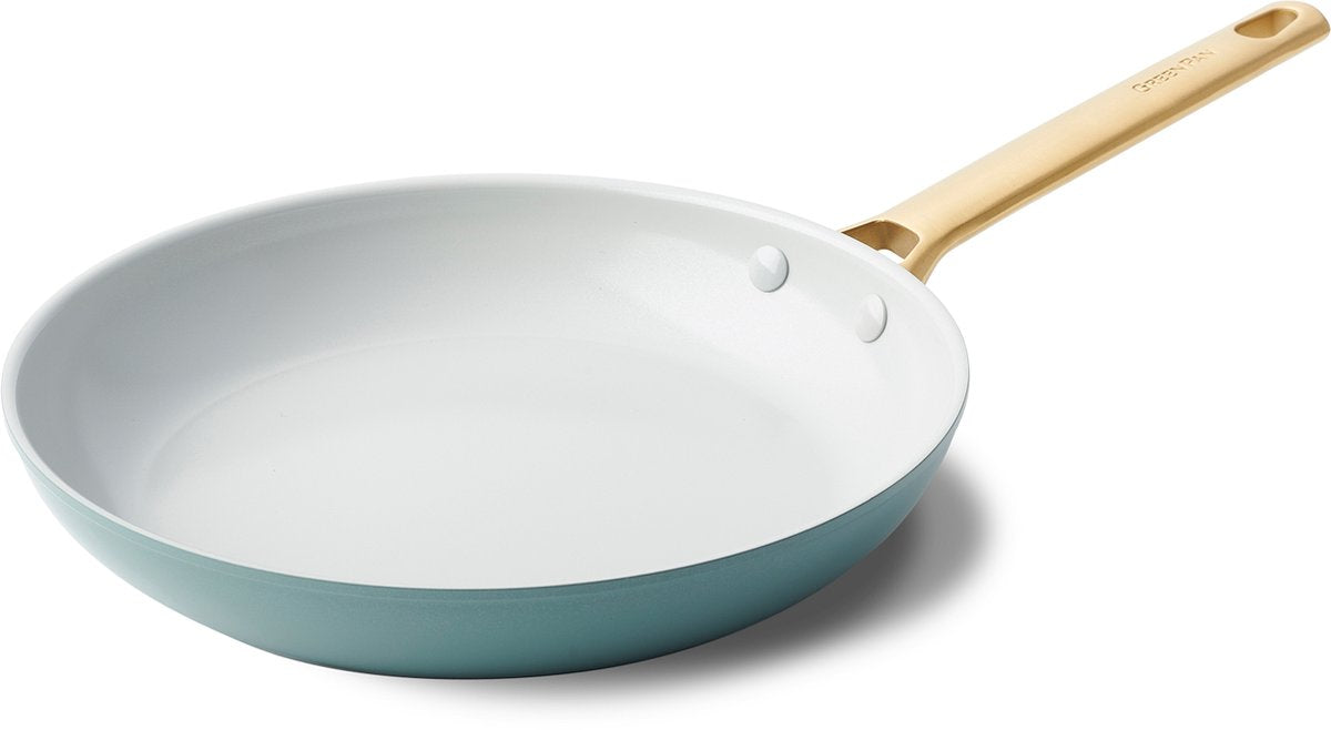 GreenPan padova smokey sky blue koekenpan ø28 cm - inductie - anti-aanbak - pfas-vrij