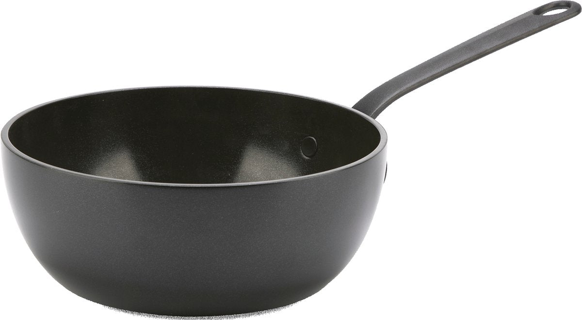 GreenPan craft aluminium steelpan zonder deksel ø20cm – 2.0l - pfas-vrij – zwart – inductie- en vaatwassergeschikt – ovenbestendig tot 220° - gehard aluminium – rvs handgrepen – groter bakoppervlak