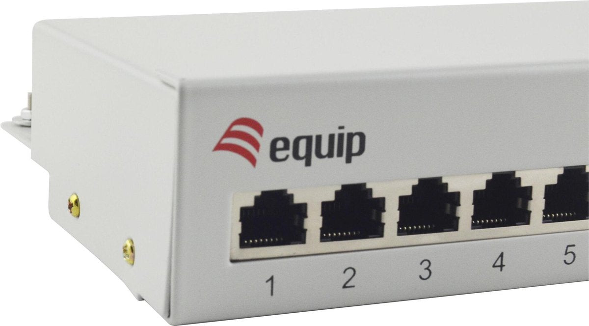 Equip Patchpanel 12x rj45 cat6 desktop grau