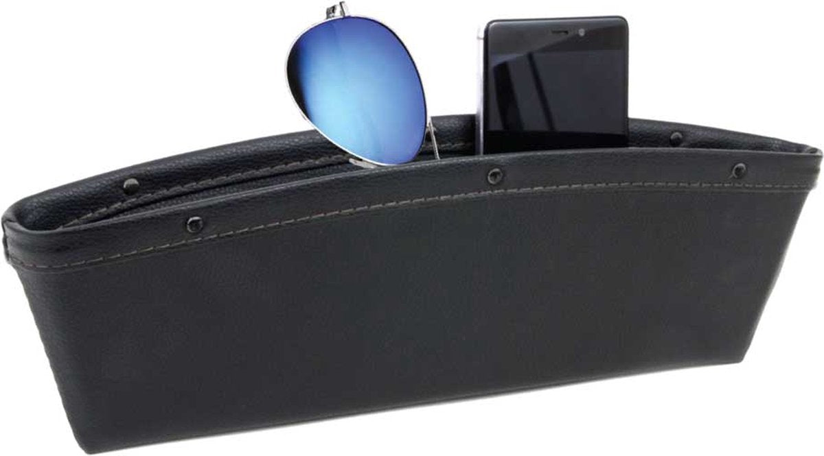 Merkloos Sans Marque Autostoel organisator - zwart - 30x10x7cm