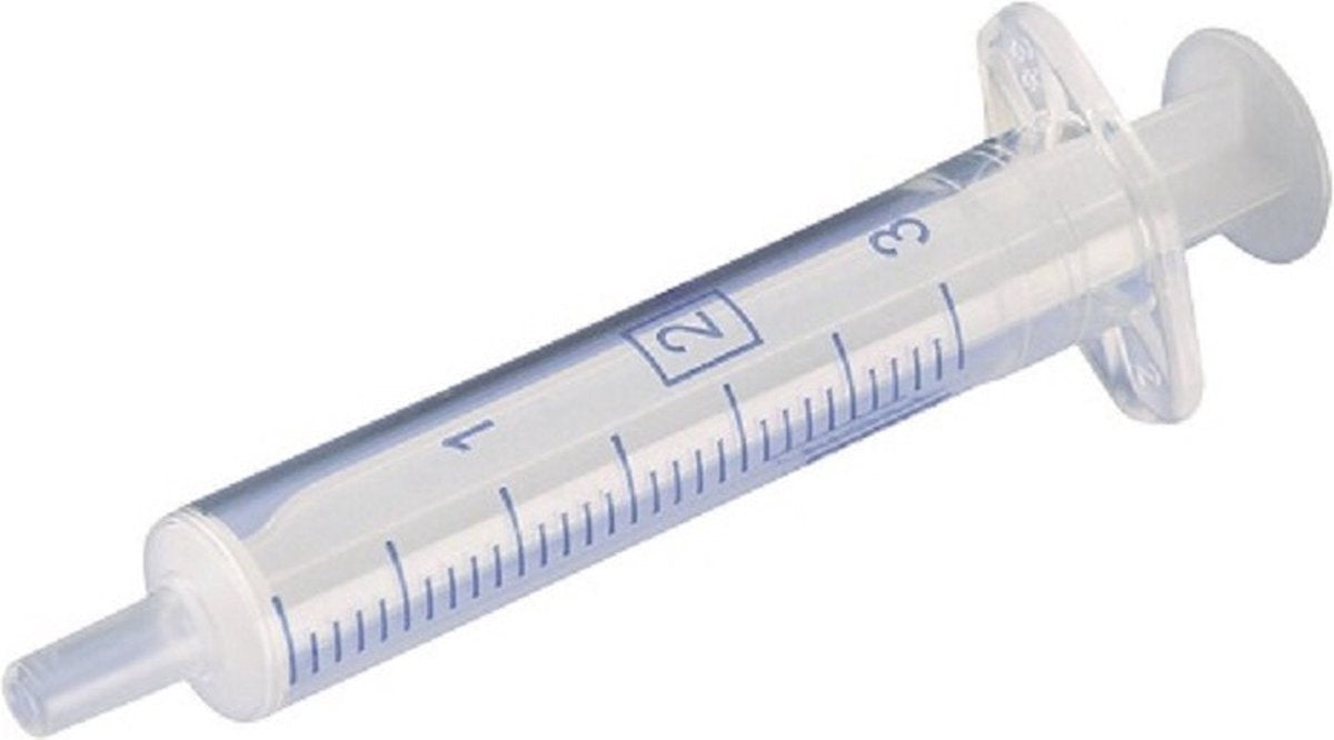 Merkloos Sans Marque Ww-injectiespuit 2ml luer-lock 2-delig 100st