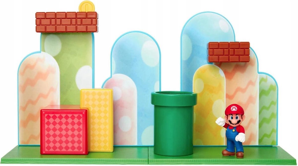 Jakks Paciffic Jakks pacific 85991-pkr1 super mario mockup acorn speel set - speelfiguren