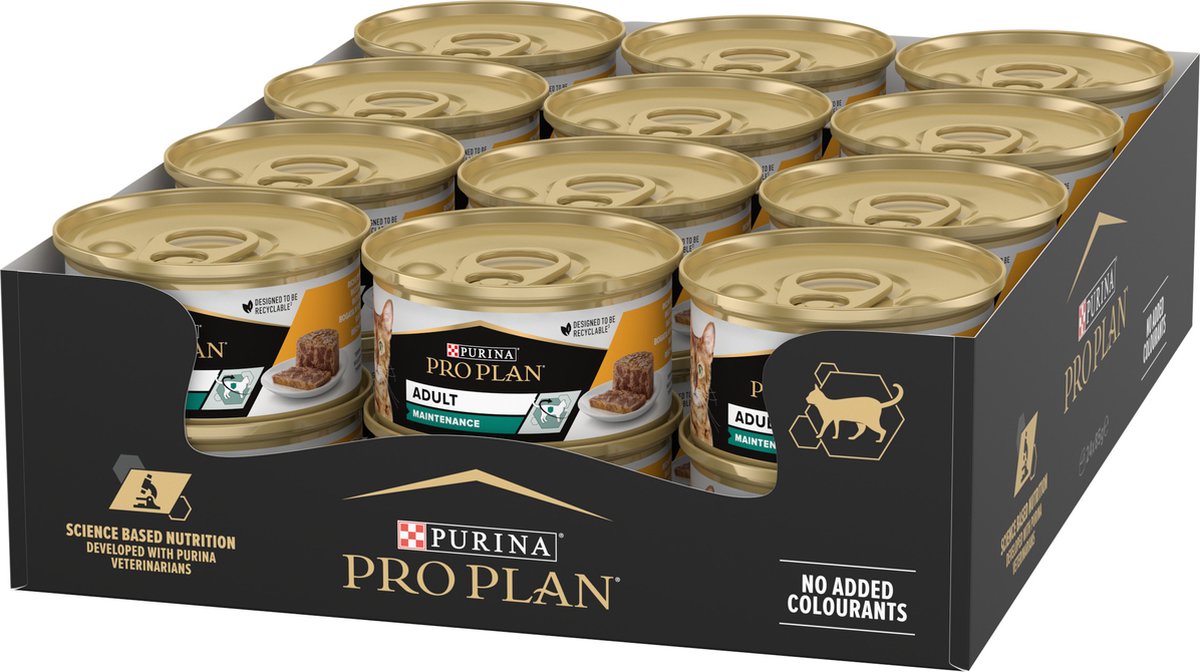 Pro Plan adult kat - kattenvoer natvoer - kip - 24 x 85 g