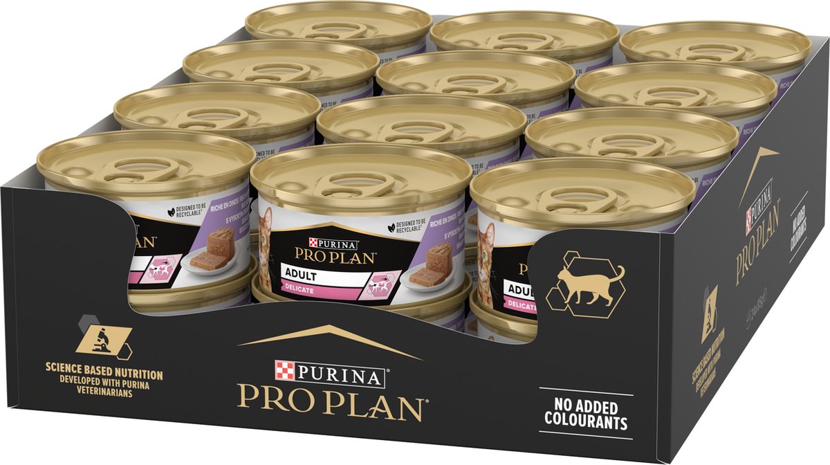 Pro Plan delicate mousse - kattenvoer natvoer - kalkoen - 24 x 85 g