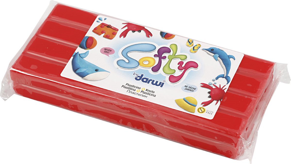 Creativ Company softy boetseerklei plasticine 500 gr rood