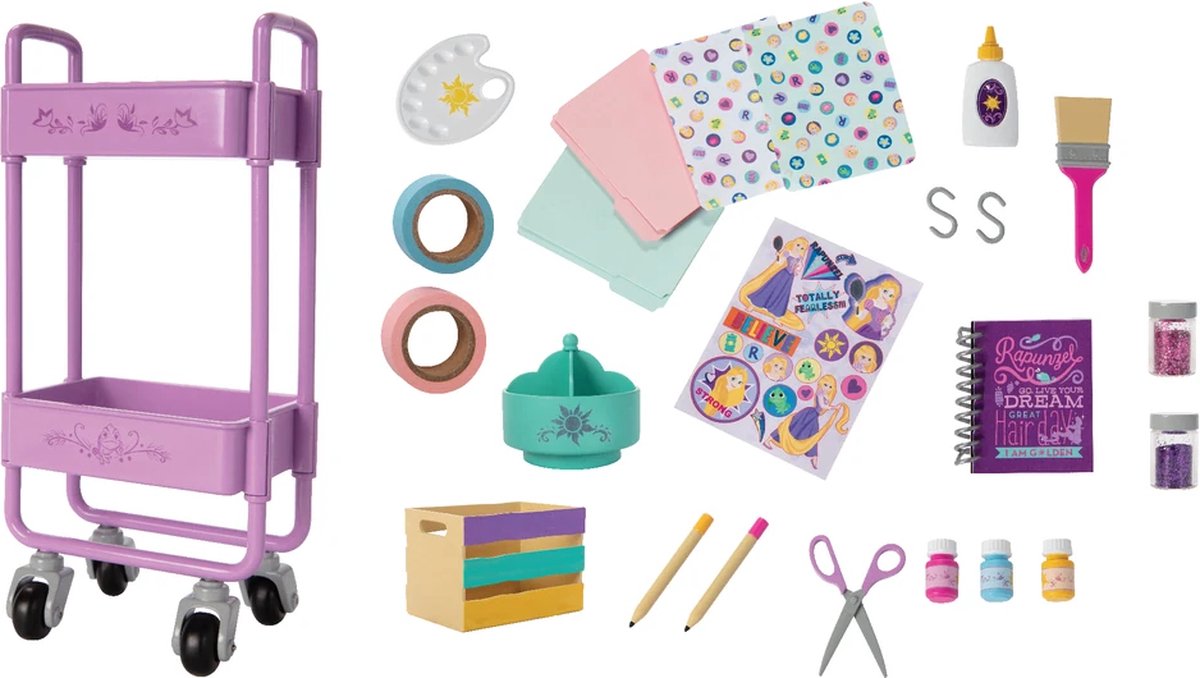 Jakks Disney ily 45cm delux rapunzel accessoires set