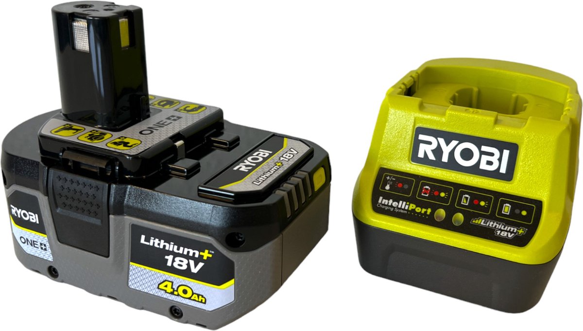 Ryobi Energieset met 4,0 ah accu en lader rc18120-140x one+ 18v