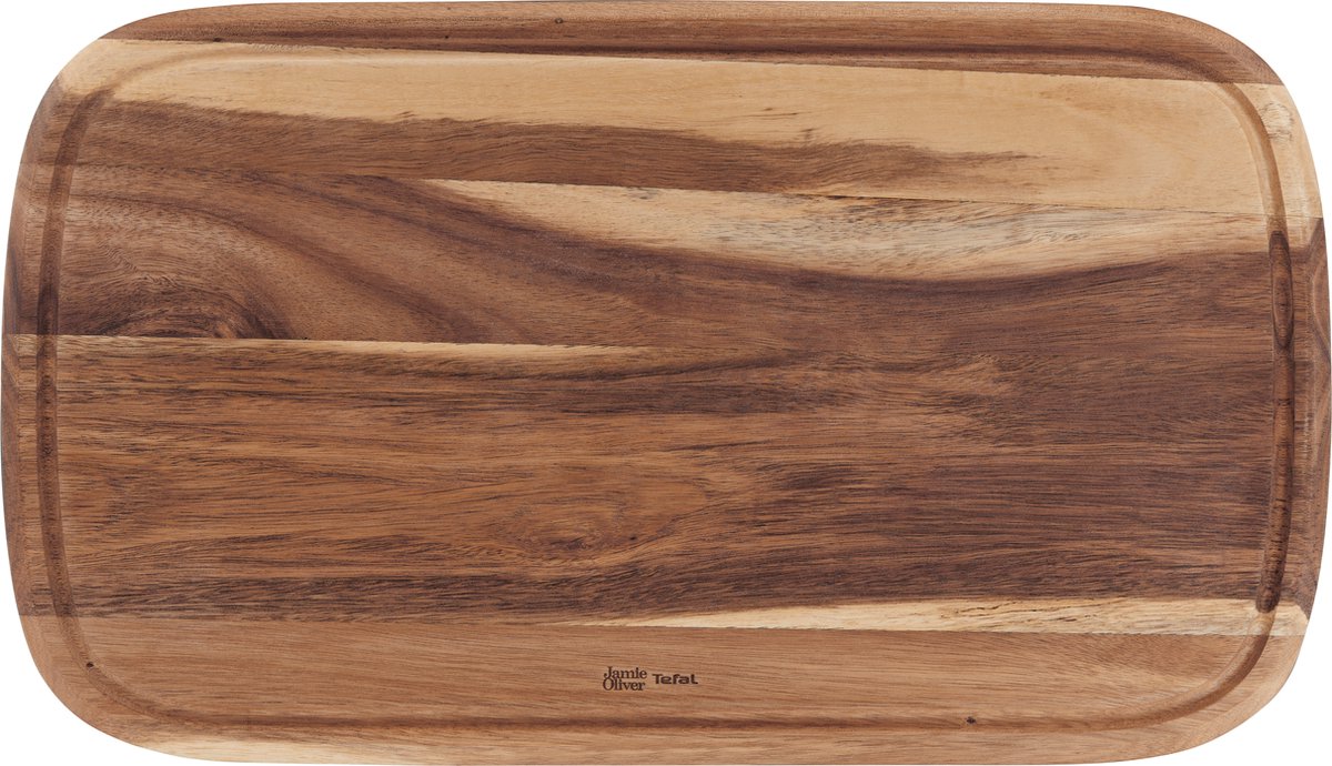 Jamie Oliver By Tefal - houten snijplank - large - 49x28x2.5 cm - acaciahout - duurzaam - antibacterieel