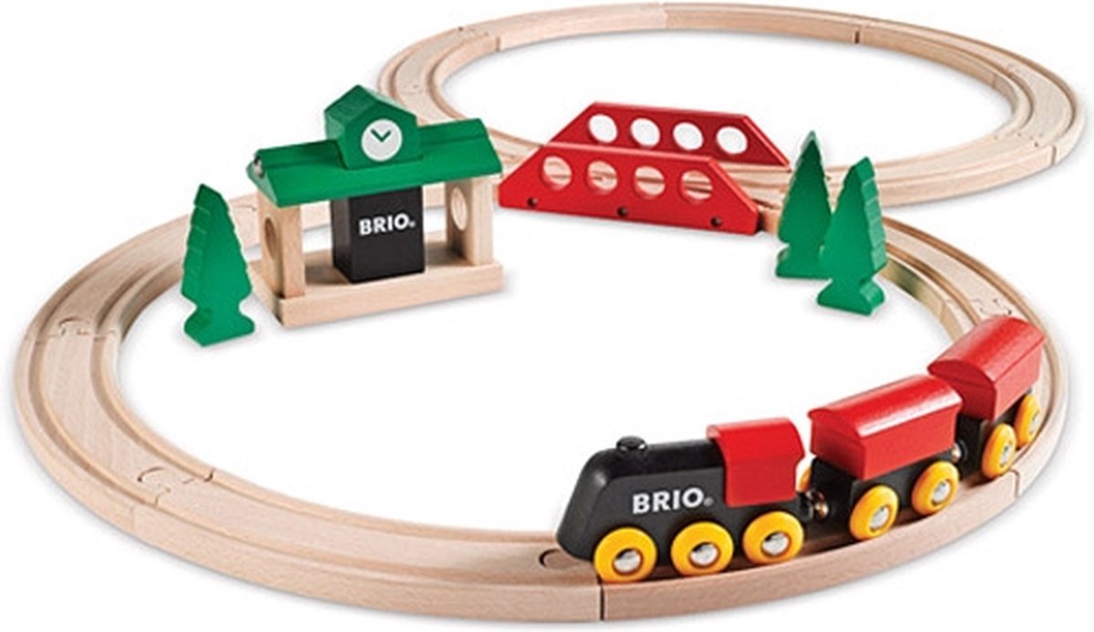 BRIO klassieke treinset - 33028 - treinbaan