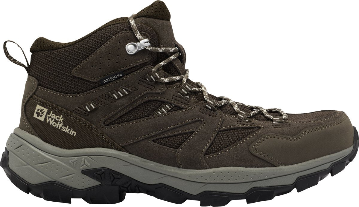 Jack Wolfskin vojo tour texapore mid m heren wandelschoenen-cold coffee