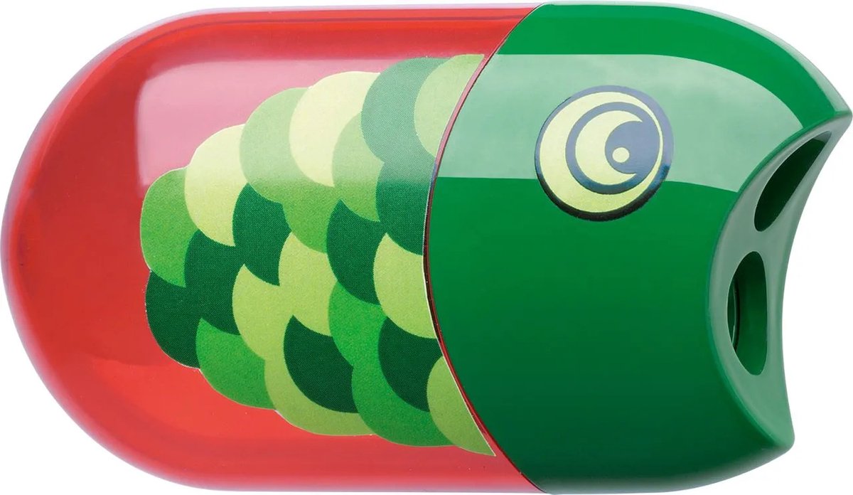Faber-Castell puntenslijper met gum - vis motief - 2-gaats - fc-183527