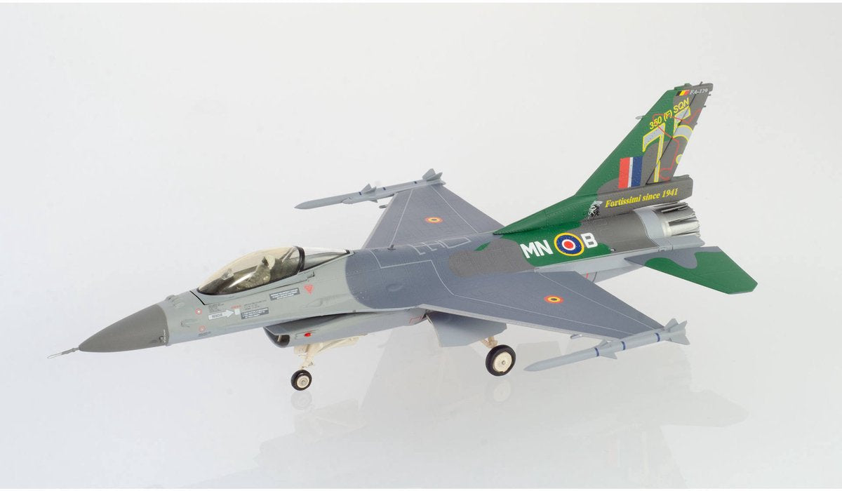 Herpa F-16a belgian air force 350 sqd florennes 75 years (b) 1:72